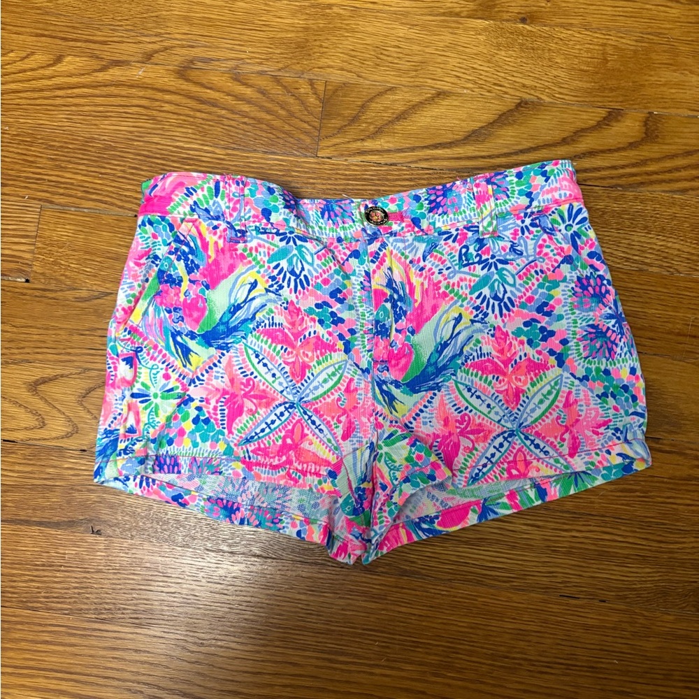 Lilly Pulitzer Pink Tropical Print Girls' Shorts